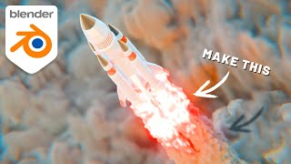 Blender 4.0 Tutorial - Rocket Launch Simulation🔥| By Malikose Studio