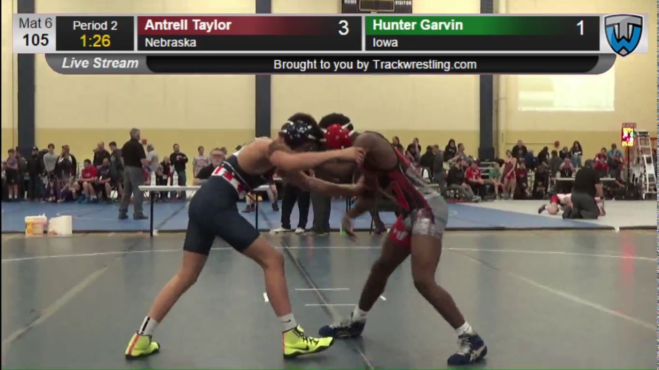 3092 Schoolboy 105 Antrell Taylor Nebraska vs Hunter Garvin Iowa