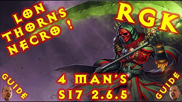 Diablo 3 S17 LoN Thorns RGK Necromancer 2.6.5