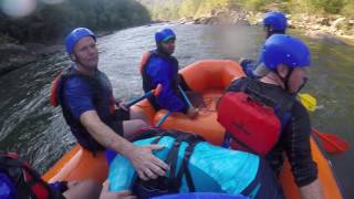 Hitting the Iron Ring on the Upper Gauley, while saving a fellow rafter.
