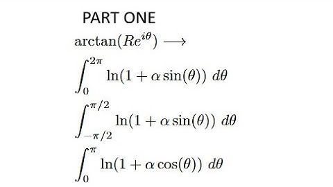 Free Integral Formulas from Complex Arctan [PART ONE]