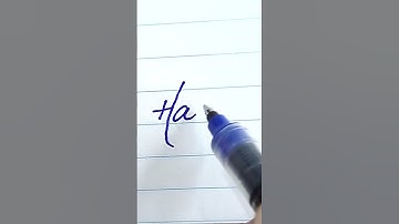 Hadia - Beautiful name in Cursive writing | Cursive writing for beginners | #shorts