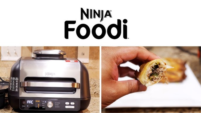 Ninja IG651 QCP Foodi Smart XL Pro 7-in-1 Indoor Grill/Griddle Combo, use  Opened or Closed, with Griddle, Air Fry Smart Thermometer (Renewed)