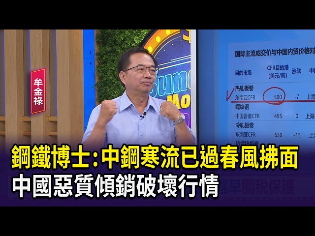 【財經週日趴】鋼鐵博士:中鋼寒流已過春風拂面 中國惡質傾銷破壞行情 2024.08.18(3)