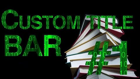 EasyCode C# - Custom title bar (xaml) #1