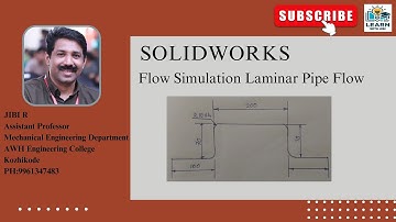 SolidWorks -Flow Simulation Laminar Pipe Flow