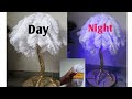 DIY FEATHER LAMP USING YARN // FLOOR LAMP