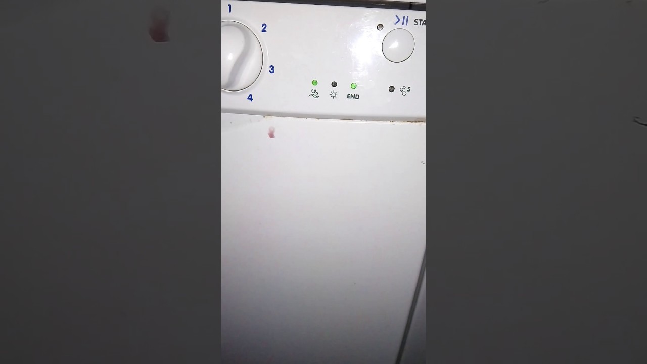 Indesit 125 error lights YouTube