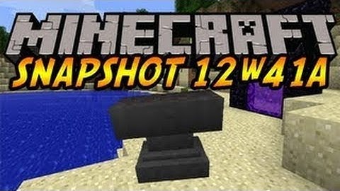 Minecraft snapshot 12w41a with download links: Anvils, New options and naming items!
