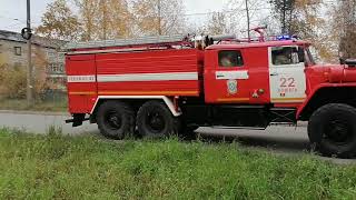 пожарный Урал 9,0-60 посёлок Вожега Вологодская область