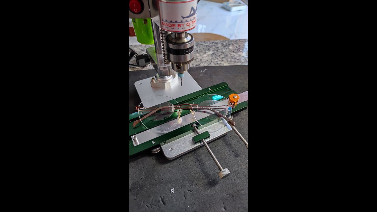 Optical lens driling machine. Made in Viet Nam by Quy Thanh