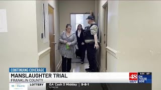 Graphic autopsy images from a dog attack shown to the jury in manslaughter trial