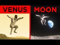  jump on other planets  3d comparison