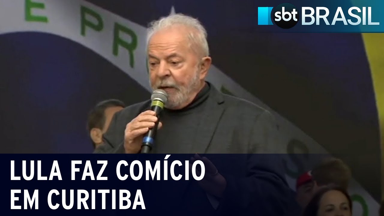 Comício de Lula em Curitiba é chamado de “redenção” | SBT Brasil (17/09/22)