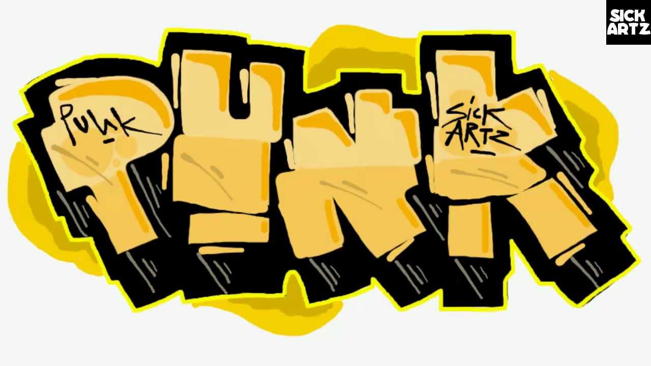 HOW TO DRAW GRAFFITI PUNK SPEED PAINTING TUTORIAL SKETCH LEARN MS PAINT ...