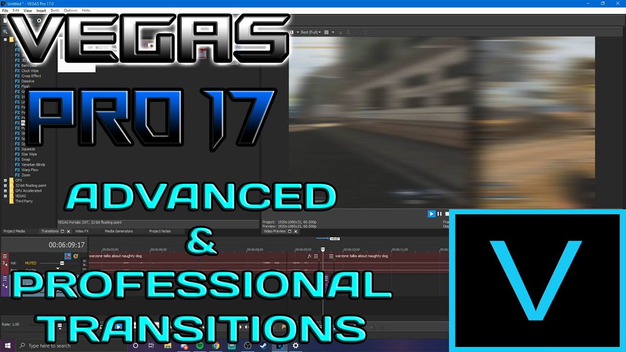 Vegas Pro 17 Tutorial | Advanced/Professional Transitions!