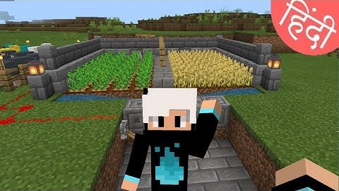 Minecraft : how to make a semiautomatic farm in Minecraft PE. samsung a3 a5 a6 a7 j2 j5 j7 s5 s6 s7