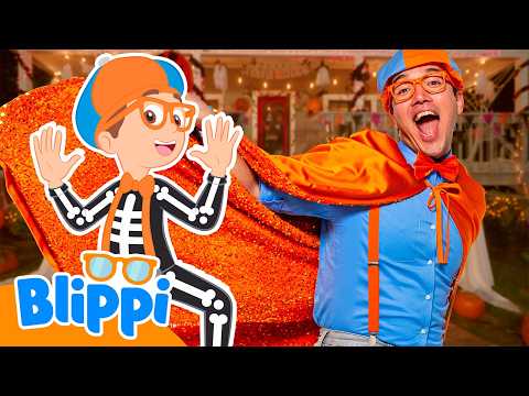 Blippi's Halloween Song (ft. Meekah) 🎃 Halloween for Kids | Blippi Songs