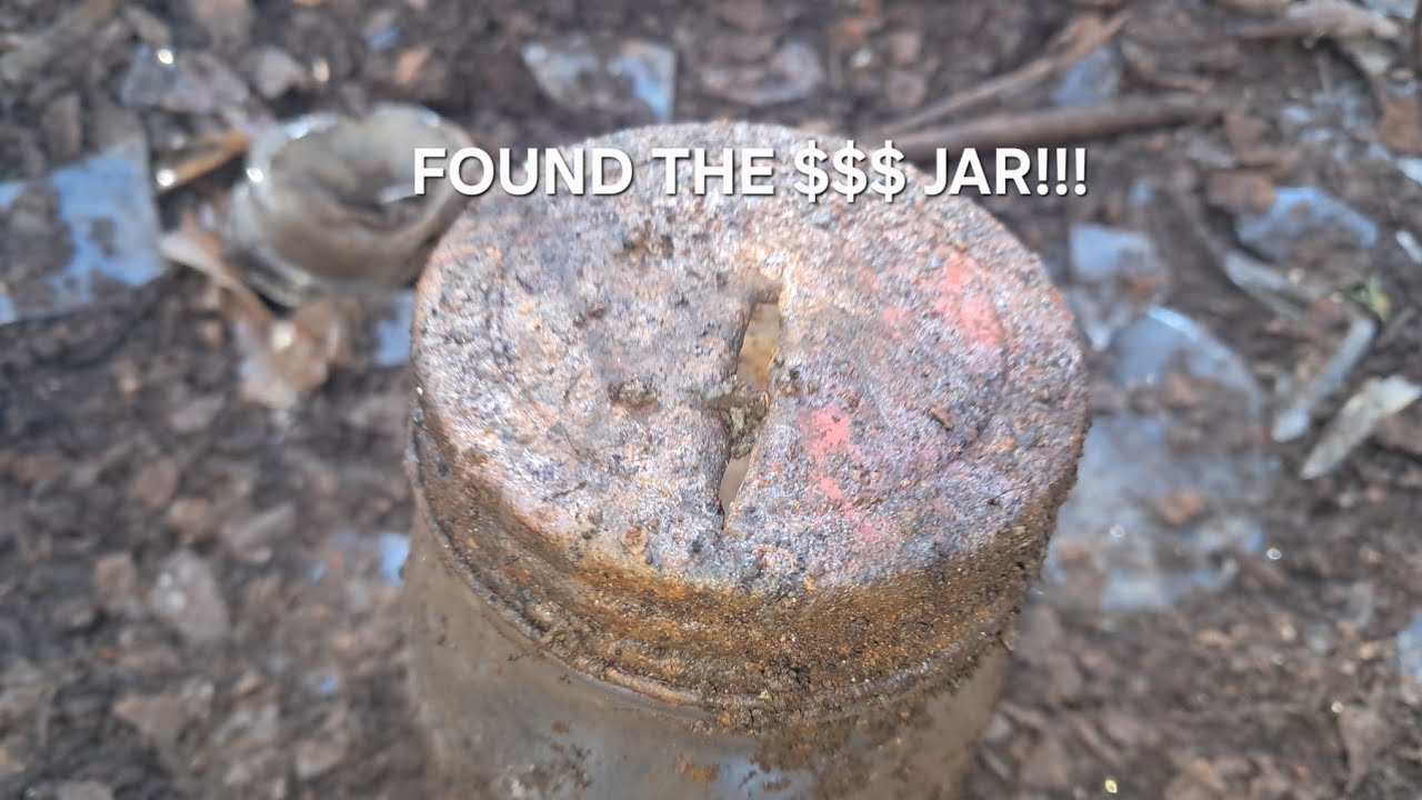 I Found Treasure Buried Deep In The Woods! I Found thier Money Jar!!!!