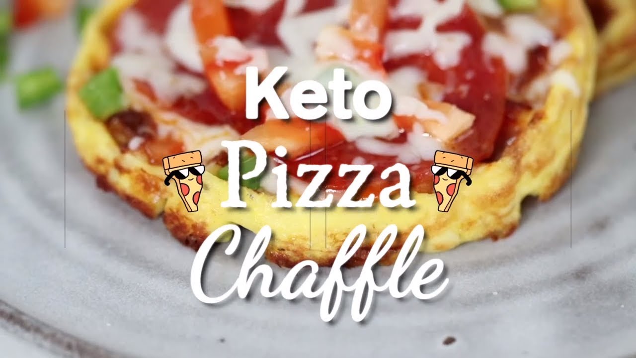 Keto Pizza Chaffle Recipe - YouTube