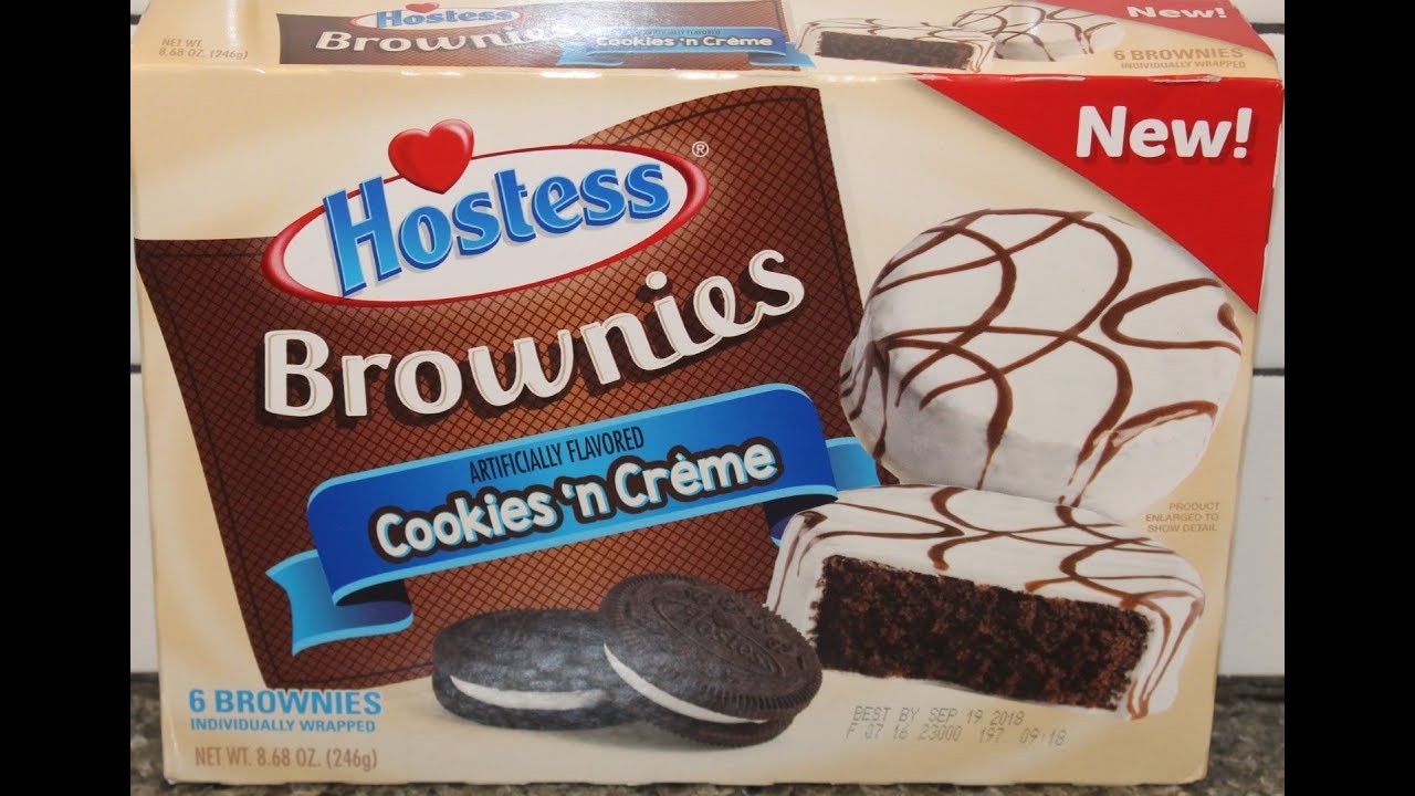 Hostess Brownies Cookies ‘n Crème Review YouTube