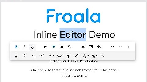 Froala Inline Editor integrated into GrapesJS