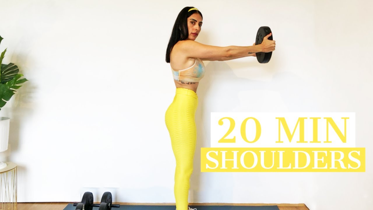 20 MIN SHOULDER WORKOUT WITH DUMBBELLS (intense, home workout, limited ...
