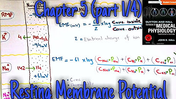 Resting membrane potential - chapter 5 (part 1/4) - Guyton and hall text book of medical physiology.