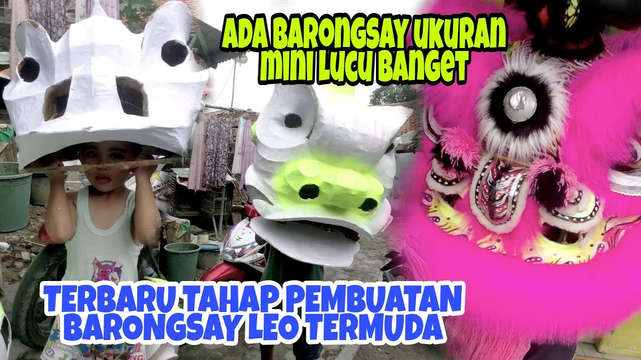 Tahap dasar pelukisan barongsay menggunakan pilok ada barongsay mini lucu banget