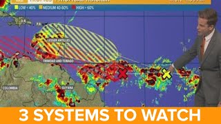 Monday tropical update: 3 systems to watch