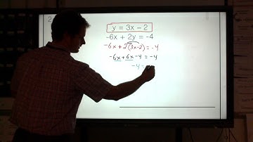 Solving Systems of Equations using Substitution (Infinite and No Solutions)