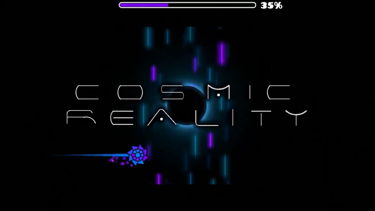 Cosmic Reality Easy Demon by Sharks   Geometry Dash (boss CC)