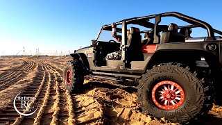 Black Jeep Wrangler | Sand Dunes Trail | جيب رانغلر في البر