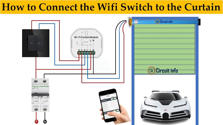 How to Connect the Wifi Switch to the Curtain l Control them with the  Cell phone l@CircuitInfo