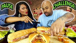 FIREHOUSE SUBS MUKBANG! PAUSE CHALLENGE!