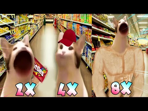 Pop Cat Skittles MEME but it's going faster