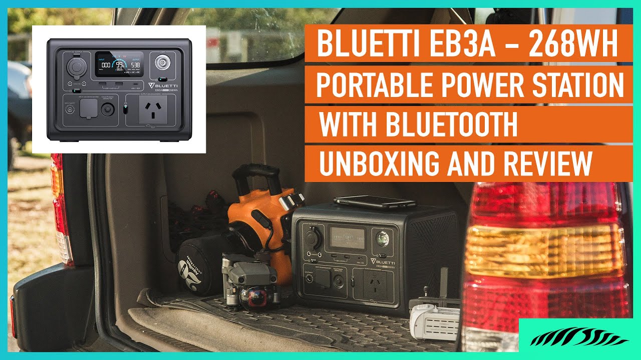 Unboxing and review - Bluetti EB3A Portable Power Station with Bluetooth - 268WH - Now in Australia