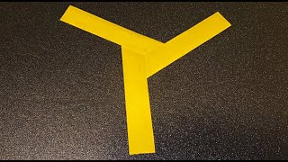 Details How to Make EASY Paper Boomerang that WORKS - Tri Blade Boomerang Update