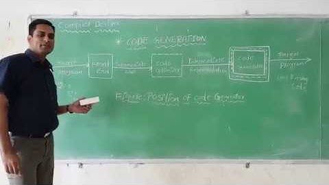 Code Generation in Compiler Design || 4-UNIT_Video-6 || PRASAD-Sir
