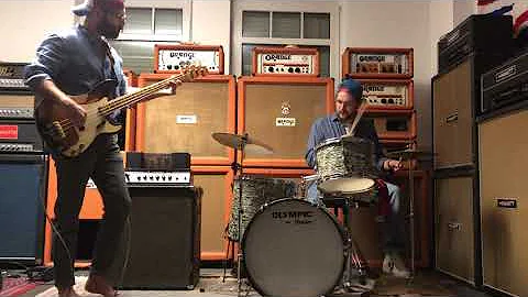 Jamin on a 1959 Fender Precision with 1968 Ampeg B...