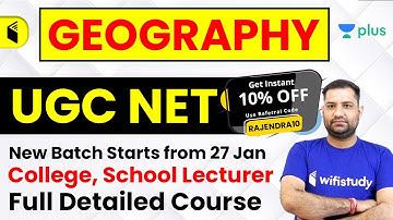 UGC NET 2020 | Geography Complete Course | Use Code "RAJENDRA10" | Get 10% Off | Join Now