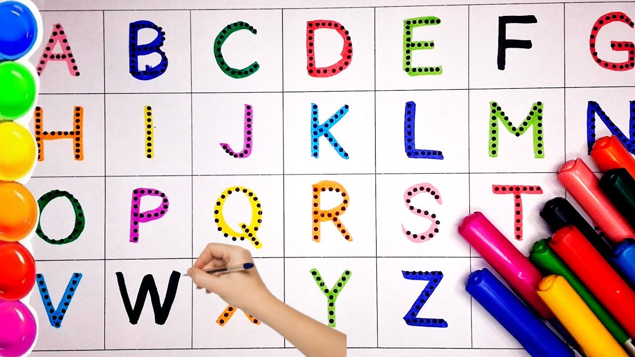 Alphabets for kids ! A to Z in capital letters ! Learn english letters ! Vowels and consonants ! 