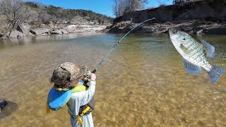 Crappie Fishing In Crystal Clear CREEK {Catch Clean Cook} MINNOW Fishing