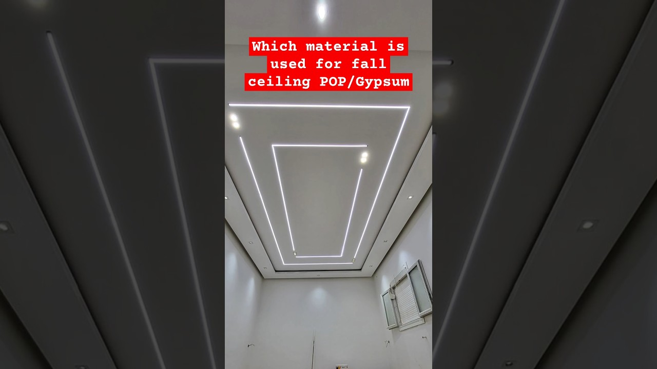 Best material for fall ceiling POP/Gypsum #fallceiling #shorts