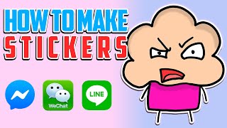 How to make Stickers for use on Messenger | LINE | WeChat | Part 1 screenshot 1