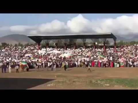 Ethiopia Ethiopian Somalis Demonstrating Against Extreme Ethiopian Opposition Parties Jijiga