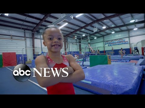 7-year-old gymnast gains social media stardom, praise from Olympic champions l ABCNL