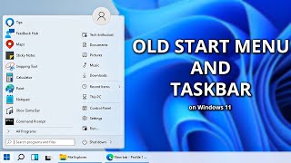 Famous Bringing Back The Old Start Menu And Taskbar To Windows 11 Wealth