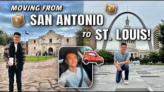Moving from San Antonio, Texas to St. Louis, Missouri!! || Roadtrip VLOG || Air Force Military Move