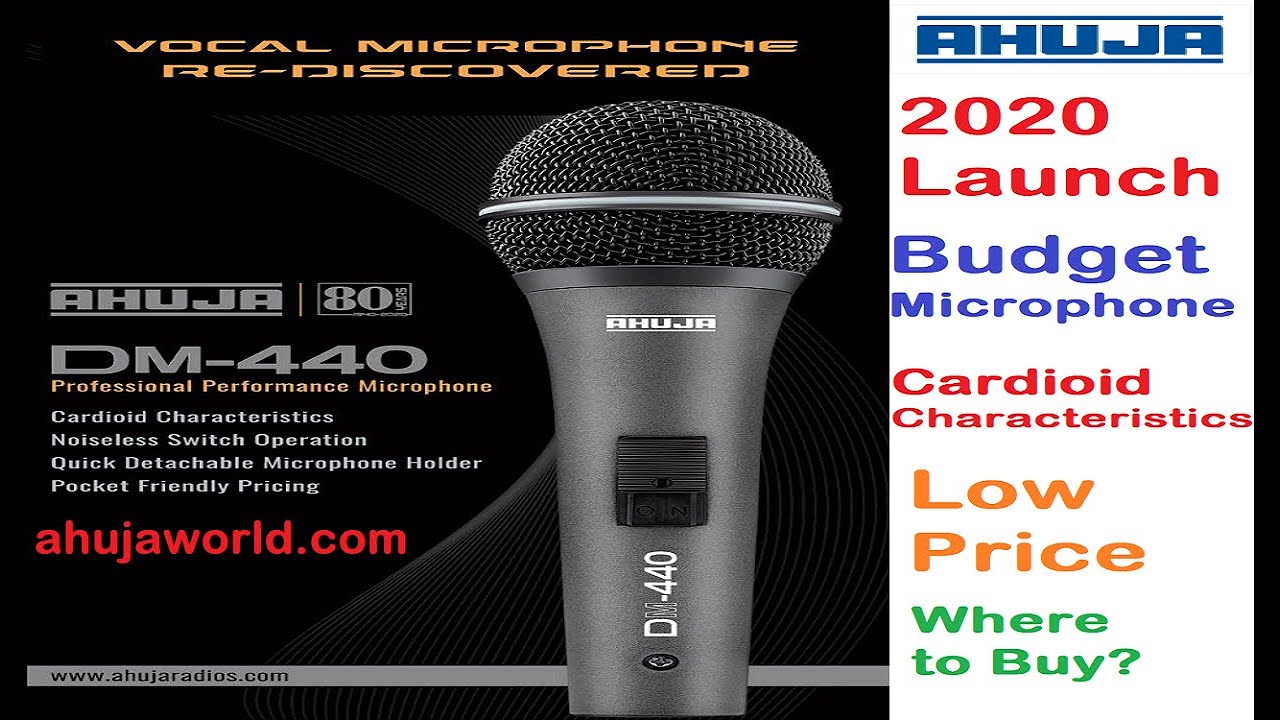 Ahuja DM 440 Microphone New Model Unboxing Unidirectional&Cardioid